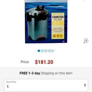 150 gallon canister filtration system